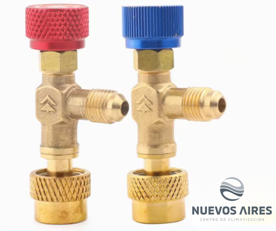 Válvula de carga para refrigerante R410A/R22