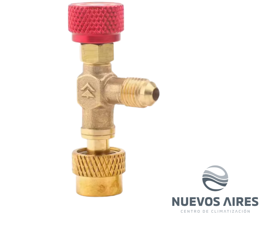 Válvula de carga para refrigerante R410A/R22