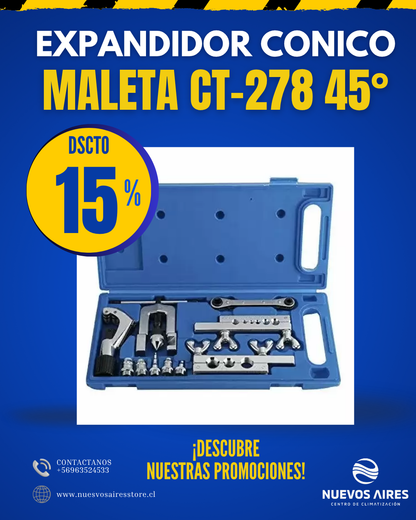 Expandidor Cónico Maleta CT-278 45°